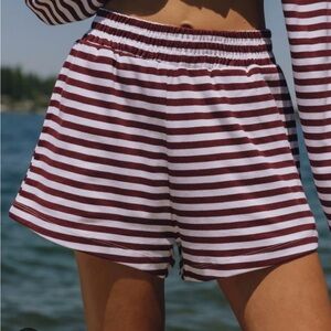 NWT Daily Drills Striped Cotton Shorts